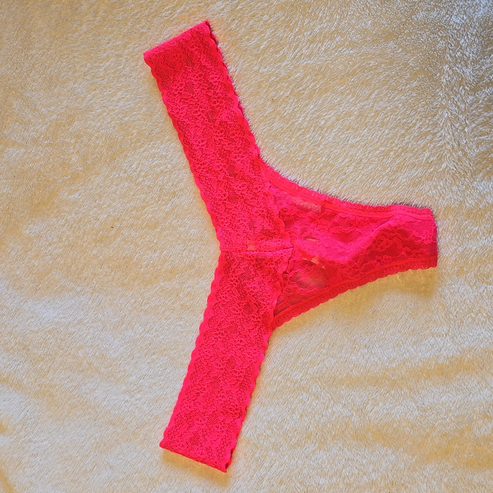 Victoria's Secret lace Thong One Size